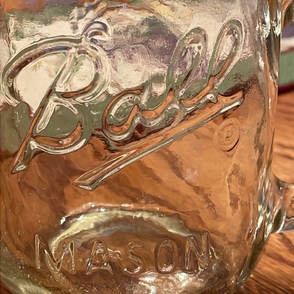 Ball Mason Drinking Jar with Handle. Vintage. Glass. EUC - Picture 2 of 6